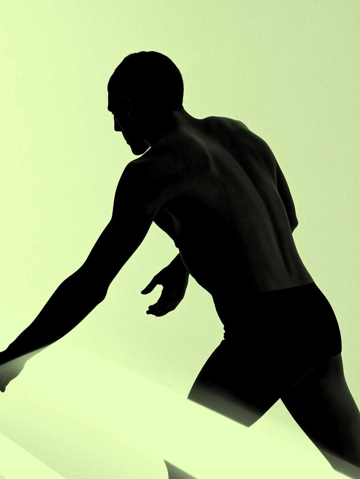 Silhouette of an athlete
