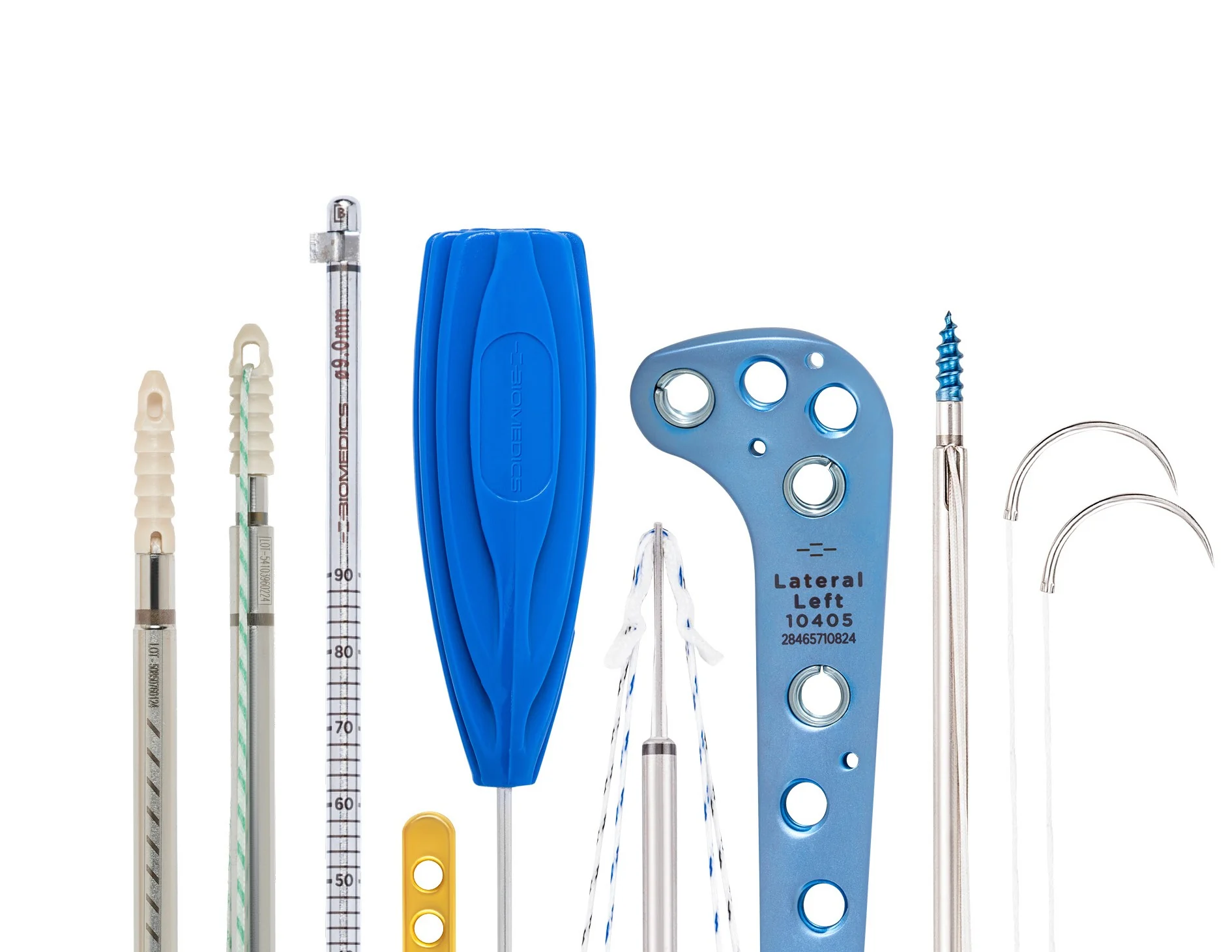 Biomedics surgical instruments and implants